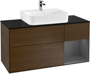 V&B Waschtischunterschrank Finion in Anthrazit, Breite: 120 cm, Tiefe: 50,1 cm, Höhe: 50,1 cm - Bild 1