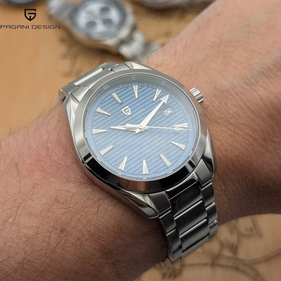 PAGANI DESIGN Automatik-Armbanduhr, Edelstahl, Saphirglas, Herren - Bild 3