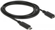 DeLOCK USB-C Verlängerungskabel USB 3.2 Gen 1, Stecker auf Buchse, Schwarz, 1,5 m - Bild 1