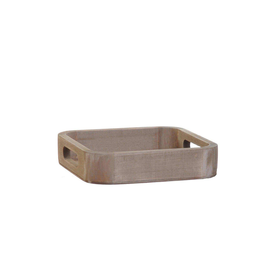 House of Nature Tablett Yunga in Natur Braun im skandinavischen Design aus Holz, B/T: 20 x 20 cm - Bild 1