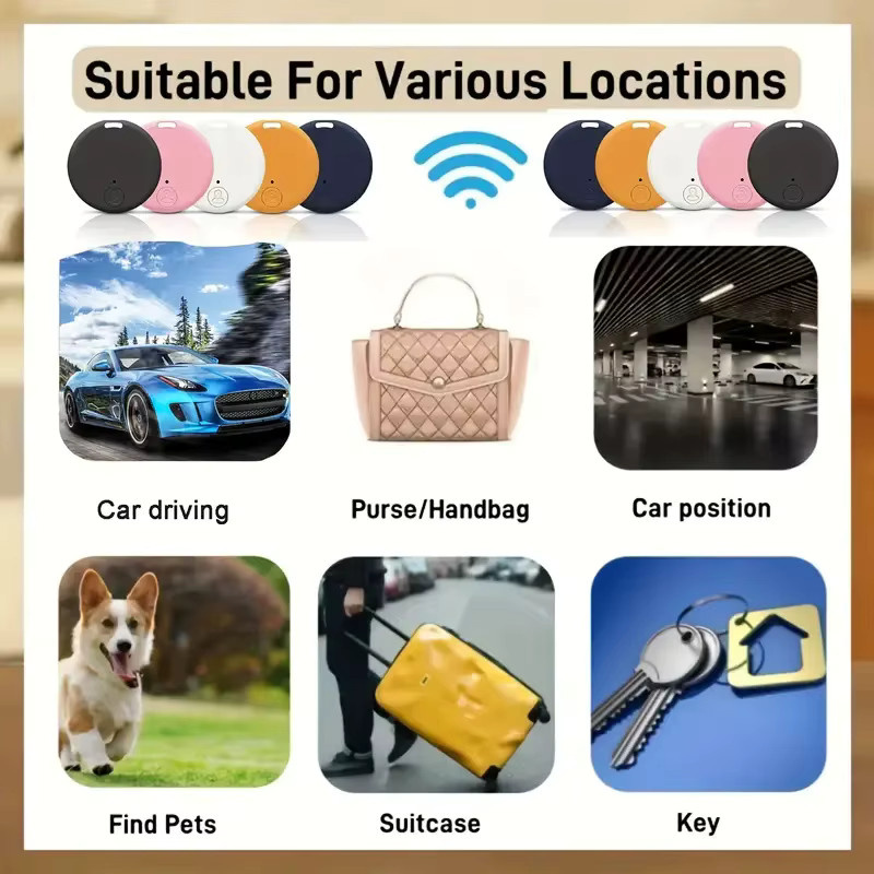 Mrgabwte Mini Smart Bluetooth GPS-Tracker in Orange als Anti-Verlust-Gerät für Kinder, Haustiere und Schlüsselanhänger - Bild 5