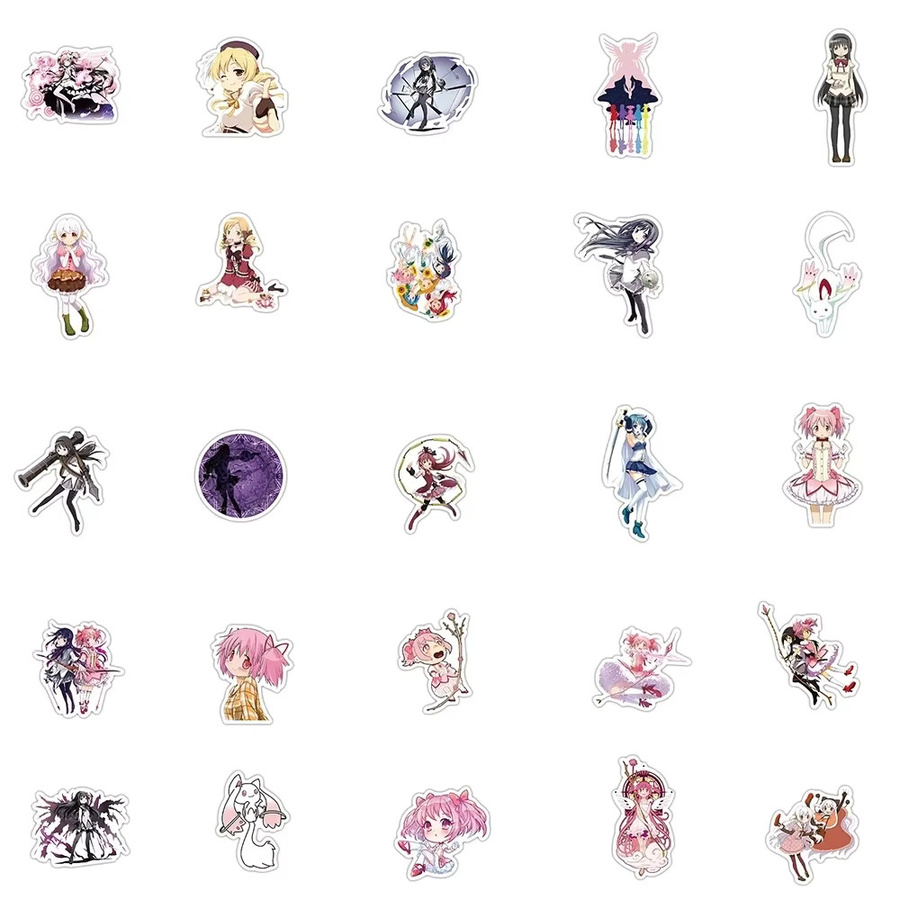 GOGOTU Puella Magi Madoka Magica Anime Aufkleber, 50-teiliges Set - Bild 2