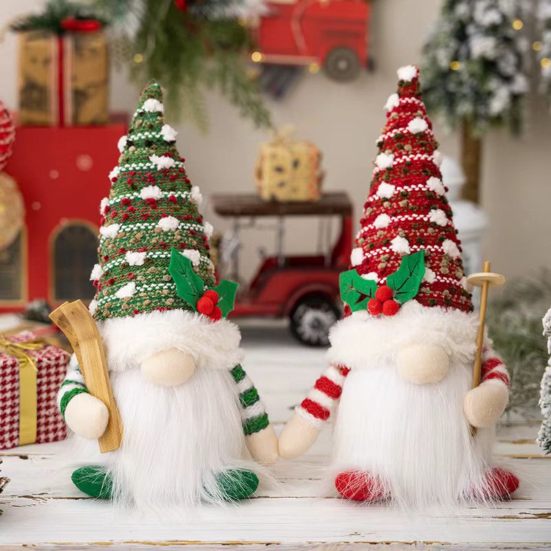joy-enlife Weihnachtszwerg als gesichtslose Puppe mit LED-Nachtlicht für deine Weihnachtsdekoration - Bild 2