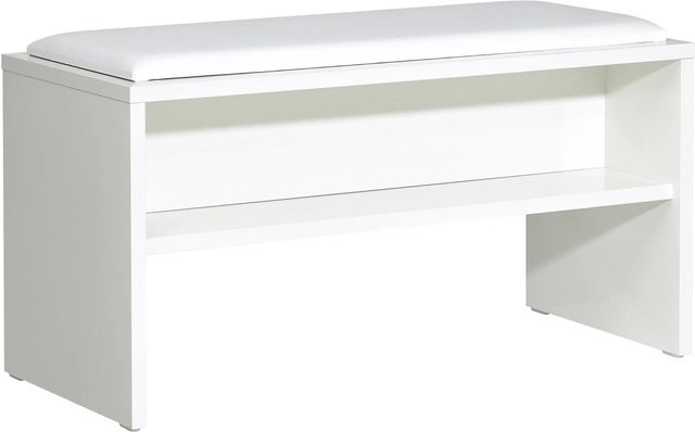 Pelipal Sitzbank Quantum 01 Weiß Hochglanz B: 90 cm, H: 40 cm, T: 48 cm - Bild 1