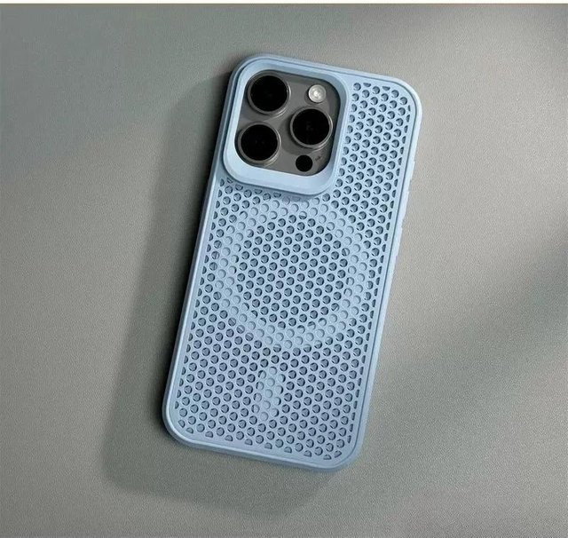 Rui Di Magnetische Stoßfeste Handyhülle mit Wärmeableitung für iPhone 16 Pro Max, Blau - Bild 1