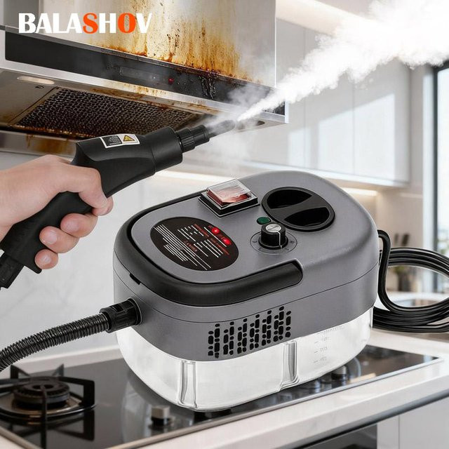 BALASHOV Handdampfreiniger mit 2500 W Hochtemperatur- und Druckreinigung in Blau für Auto und Haushalt - Bild 1
