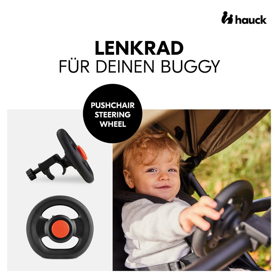 Hauck Buggy Rapid 4 mit verstellbarem Griff und XXL Zubehörpaket in Caviar Black - Bild 2