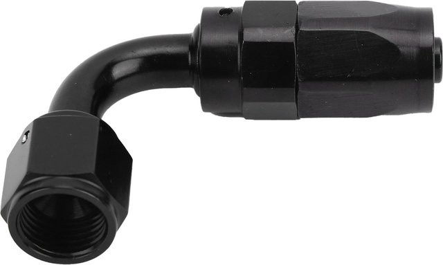 TOMTOP JMS AN6 Schwenkbarer 90 Grad Schlauchendadapter aus Aluminium in Schwarz für Heizöl, Gas, Luft, Kühlmittel und Wasserleitungen - Bild 1