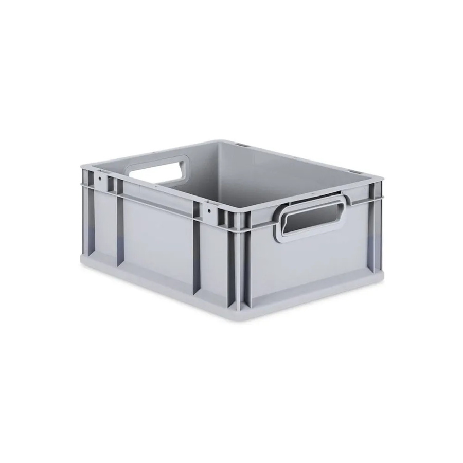 PROREGAL Eurobox NextGen Grip Lagerbox mit verstärkten Wänden und Griffen, Grau, H x B x T: 17 x 30 x 40 cm - Bild 2