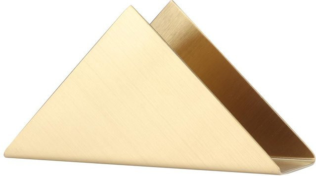 TOMTOP JMS Dreieckiger Papierhandtuchhalter aus Edelstahl in Beige und Gold als freistehender Organizer für Küche, Schlafzimmer oder Badezimmer - Bild 1