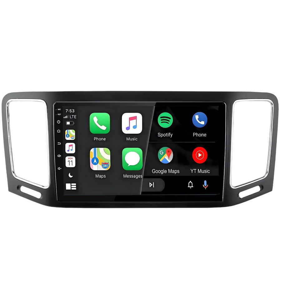 Junsun Autoradio für Volkswagen Sharan 2012-2018 mit 10,0 Zoll Display, Bluetooth, GPS und Wi-Fi in Schwarz - Bild 2