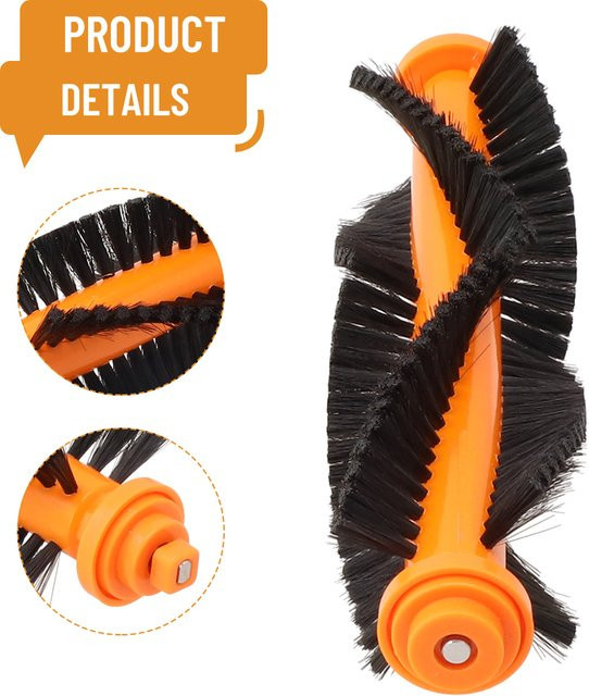 Rollenbürste in Orange für Rowenta Tefal Force Explorer und X-Plorer 20 40 50 Serie sowie ISWEEP X3 Smart Cleaning Staubsauger - Bild 1