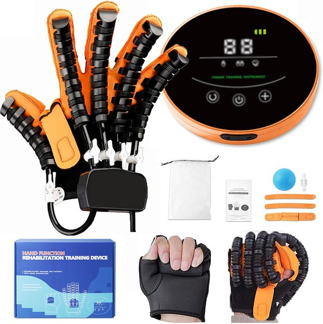 SUOLAER Roboterhandschuhe für Handphysiotherapie und Rehabilitationstraining bei Hemiplegie, Schlaganfall und Zerebralinfarkt zur Förderung der Fingerfunktion - Bild 1