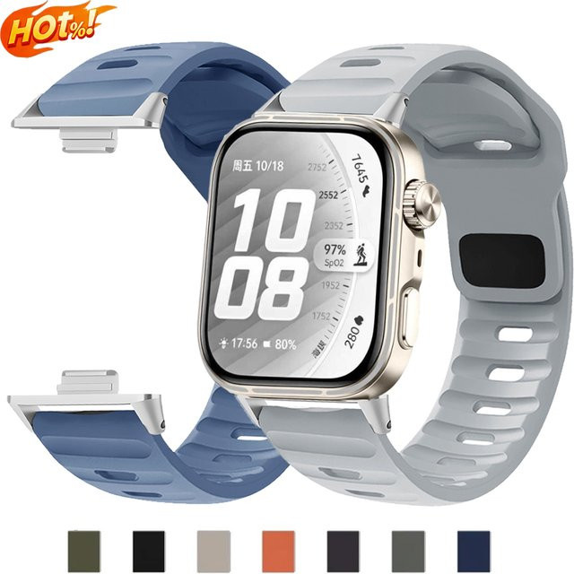 CAOWTAN Uhrenarmband Silikon, Schwarz, Unisex - Bild 1