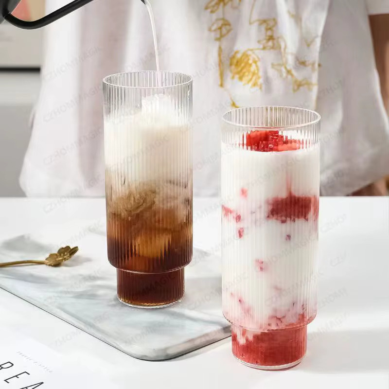 CZHOMMAGIC Hitzebeständiger Glaskaffeebecher, transparenter Teeglas-Becher für Wasser, Milch oder Saft - Bild 4