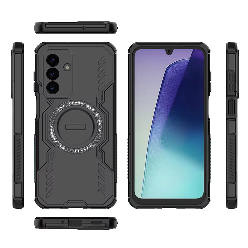 Wärmeableitende magnetische Schutzhülle für Samsung Galaxy A57 A56 A55 A37 A36 A35 A26 A25 A17 A16 A15 5G, stoßfeste Panzer-Rückabdeckung in Purple - Bild 4