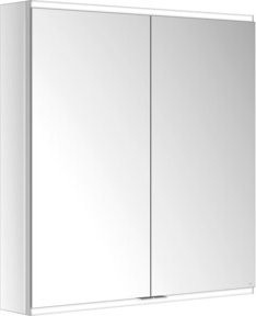 Keuco Spiegelschrank Royal Modular 2.0, 2-türig, Vorbau, B/H/T: 90 x 90 x 16 cm, Silber/Weiß - Bild 1