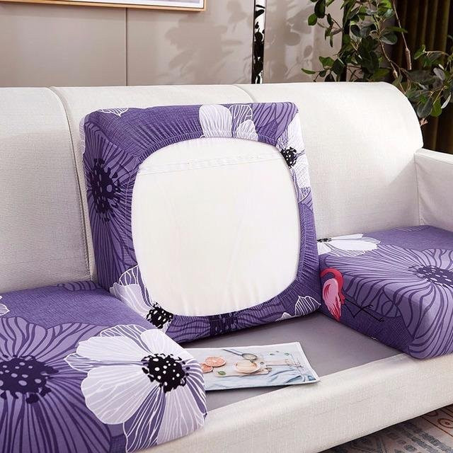 Airldianer Elastischer Sofa Sitzkissenbezug in Lila mit rutschfester Oberfläche - Bild 1