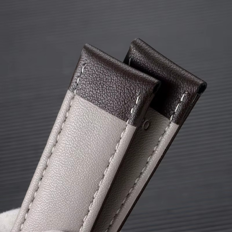 Uhrenarmband Kalbsleder, Schmetterlingsschnalle, Unisex - Bild 2