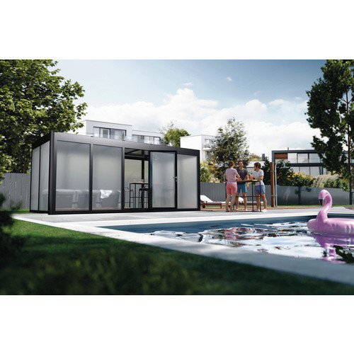 SunElements Gewächshaus Deluxe 5.2 in Silber, B/H/T: 548 x 229 x 233 cm, UV-beständig und winterfest - Bild 2