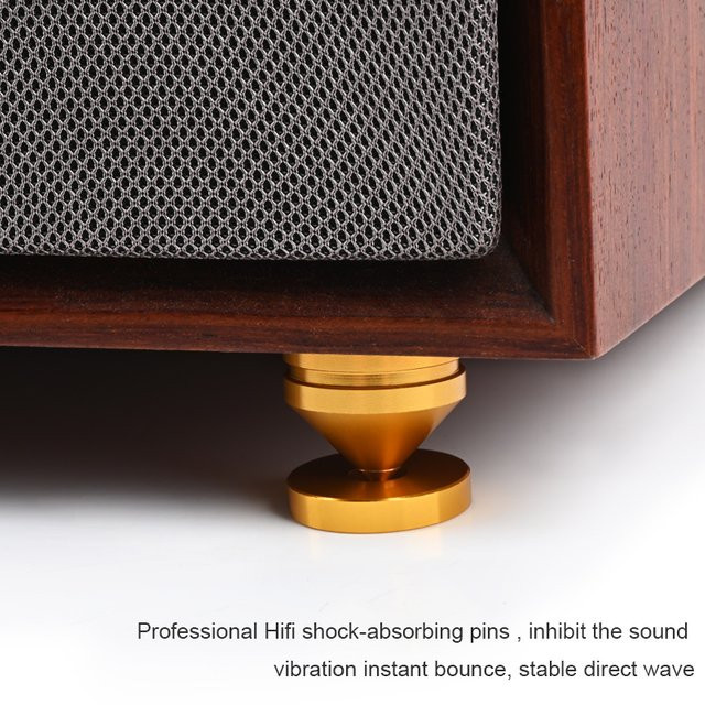ATAUDIO HiFi Lautsprecher Ständer Füße aus Aluminiumlegierung, 4er-Set Spikes in Gold - Bild 1