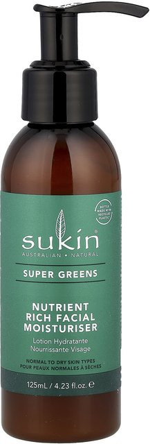SUKIN Super Greens Gesichtsfeuchtigkeitsspender, 125 ml, Aloe Vera - Bild 1