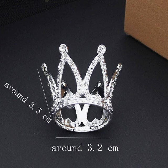 YIRAN Jewelry Kleine Krone, Diadem, Mädchen, White, Unisex - Bild 1
