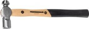 Peddinghaus Ingenieurhammer Ballpein mit geschmiedetem Stahlkopf und Holzstiel, Multicolor - Bild 1