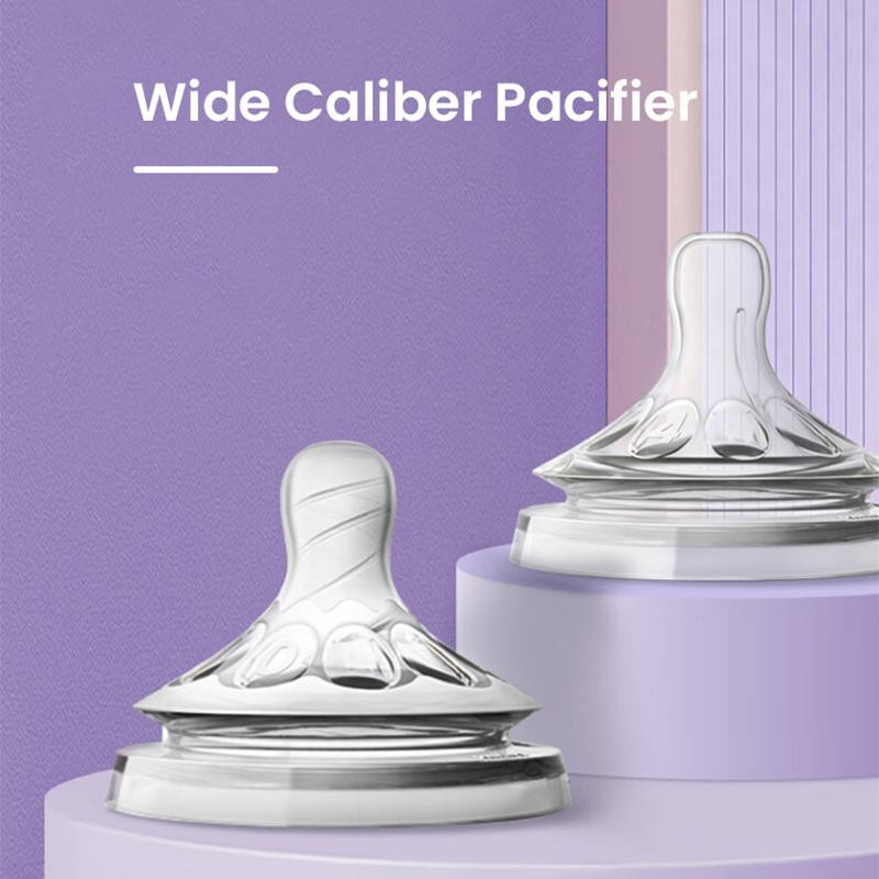 Philips Avent Babyflaschensauger aus Silikon, Weites Kaliber, Transparent, 2 Stück - Bild 4
