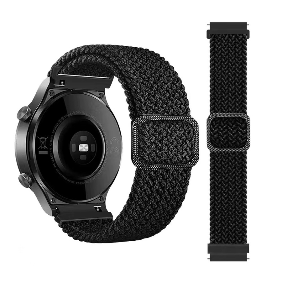 Amazfit Uhrenarmband Nylon, Schwarz, 22 mm, 20 mm - Bild 5