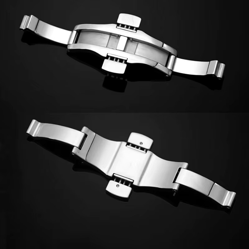 Tissot Uhrenarmband-Verschluss, Edelstahl, Silber, Schmetterlingsverschluss - Bild 2