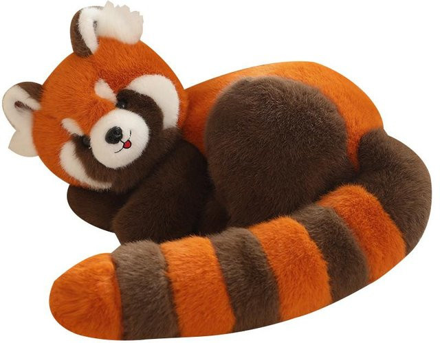 Rotes Panda Plüschtier, mit langem Schwanz, Rot, Schwarz, Bunt / Mehrfarbig, ab 14 Jahren - Bild 1