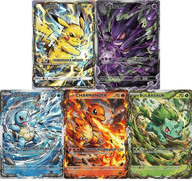 Potdemiel Pokémon Spielkartensammlung, 5-teiliges Set - Bild 1