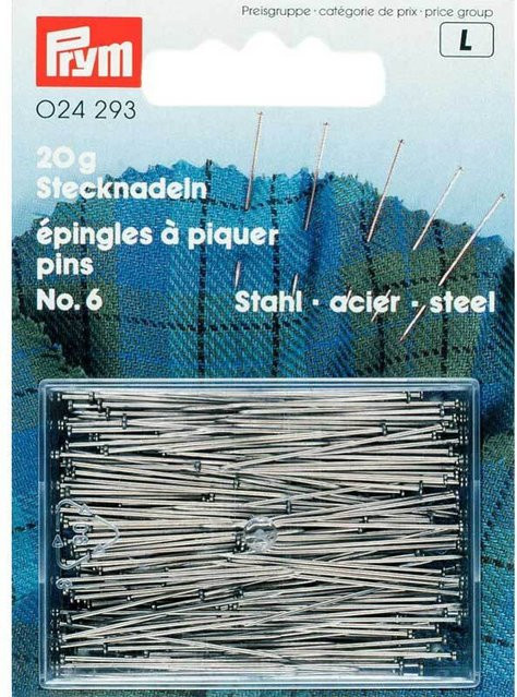 Prym Stecknadeln extrafein aus Stahl in Silber, 20g - Bild 1