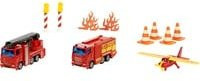 SIKU Feuerwehr Geschenkset mit Einsatzfahrzeug aus Metall und Kunststoff in Rot und Multicolor - Bild 1