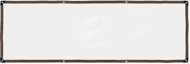 vidaXL Transparente Plane aus Polyethylen mit Ösen, Breite: 1 m, Länge: 3 m - Bild 1