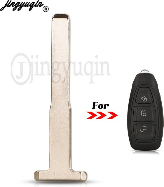 Jingyuqin Ersatz-Autoschlüssel für Ford Focus C-Max Mondeo Kuga Fiesta B-Max mit ungeschnittenem Schlüsselblatt - Bild 1