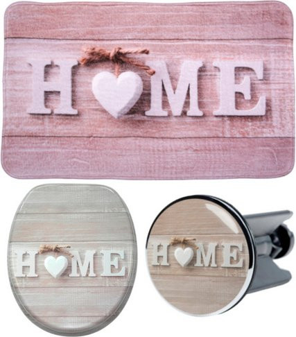 Sanilo Bad-Accessoire-Set Home, 3-teilig, braun - Bild 1
