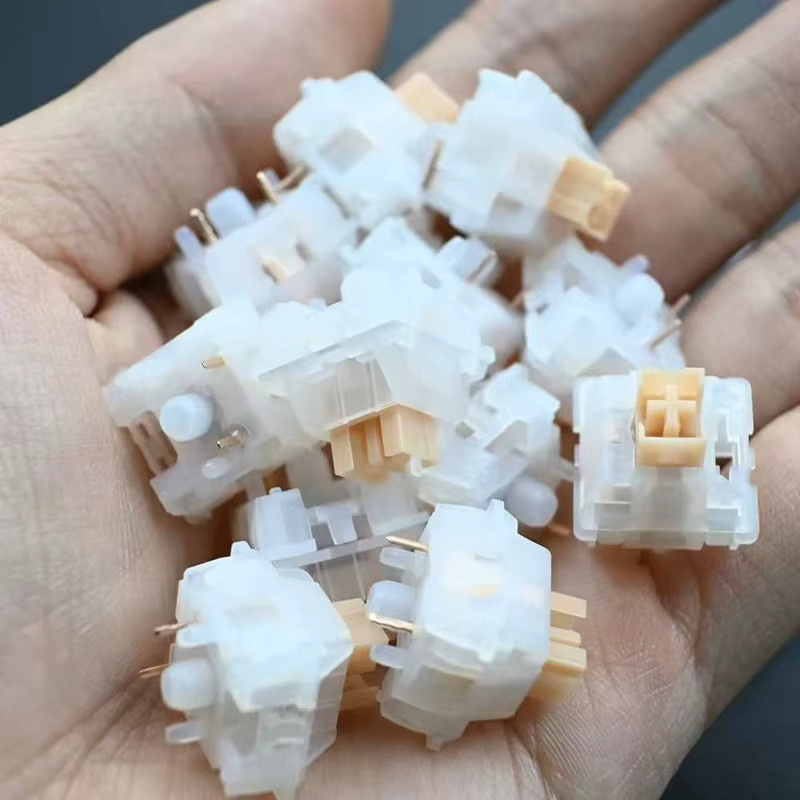 Outemu Yellow Jade Silent Tactile Mechanical Keyboard Switches 5Pin geschmiert für Gaming und Custom Keyboards - Bild 2