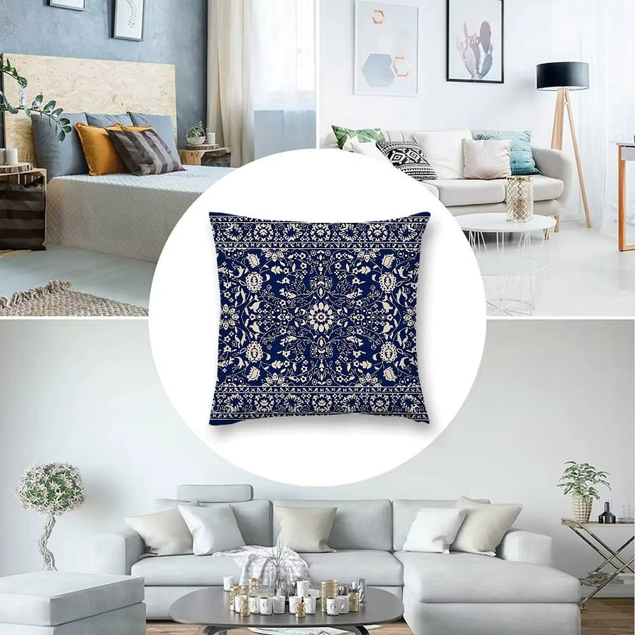 Meusch Quadratische Kissenbezüge im Orientalischen Design mit Floralem Muster, B/B/H: 40 x 40 x 3 cm - Bild 4