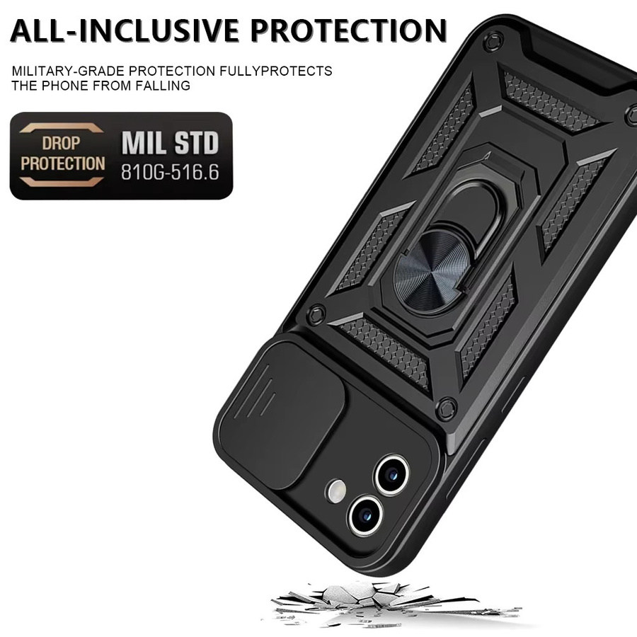 Stoßfeste Rüstung-Schutzhülle für Samsung Galaxy A02 A03 A04 A05 A11 A12 A13 A14 mit Auto-Halterung in Schwarz oder Blau - Bild 4