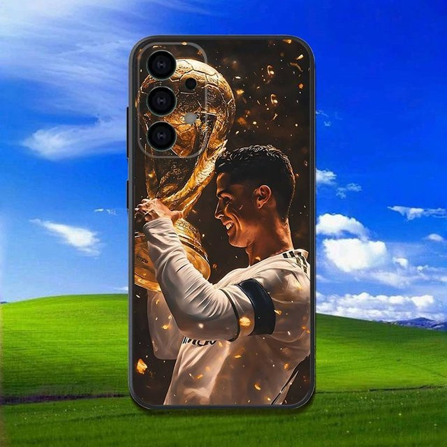 R-Ronaldo Cool CR7 Handyhülle für Samsung Galaxy A31, A52, A53, A71, A80, A13, A21s, A22, A32 in Schwarz - Bild 1