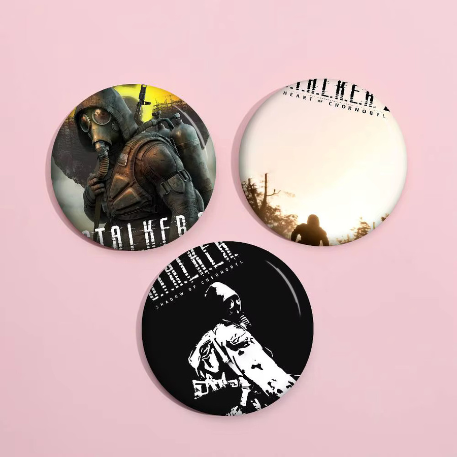 Brosche Game STALKER Anime Button Pin, Handgefertigt - Bild 2