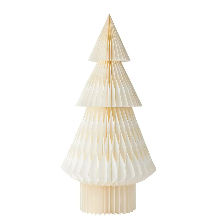 Bloomingville Dekobaum Milan aus plissiertem Papier in Weiß, Höhe: 149 cm - Bild 1