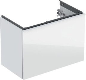 Geberit Waschtischunterschrank Acanto in Weiß mit glänzender Oberfläche, Breite: 74 cm - Bild 1