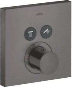 Hansgrohe ShowerSelect UP-THM Fertigmontageset mit Thermostat und Safety Stop in Gunmetal - Bild 1