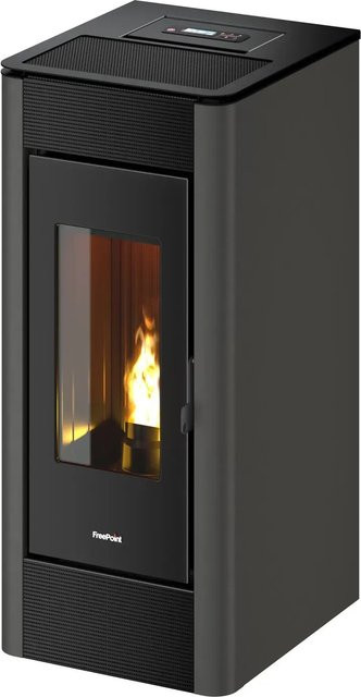 Freepoint Pelletofen Indaco 11 in Anthrazit und Schwarz mit 10,5 kW Leistung und WiFi-Funktion - Bild 1