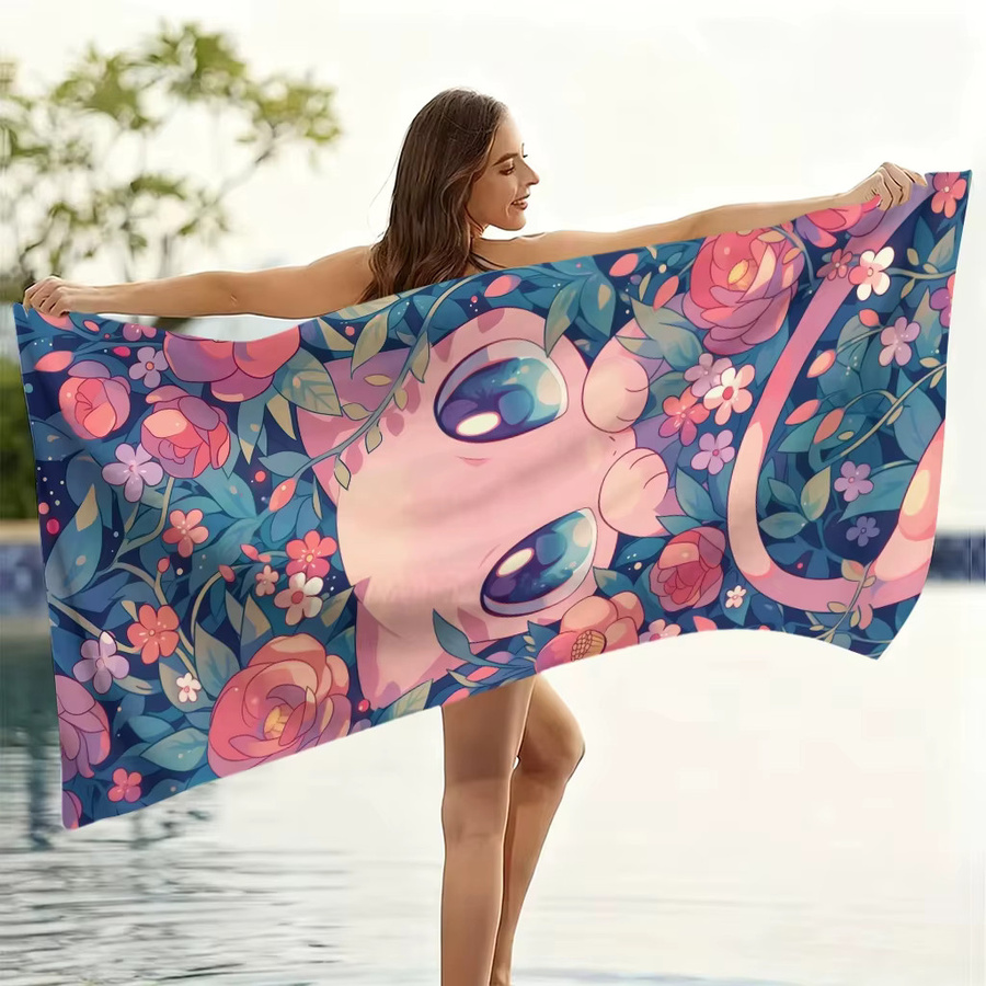 Potdemiel Pokémon Spirit Mikrofaser-Strandtuch in Multicolour, schnell trocknendes Badetuch für Sport, Yoga und Fitness - Bild 2