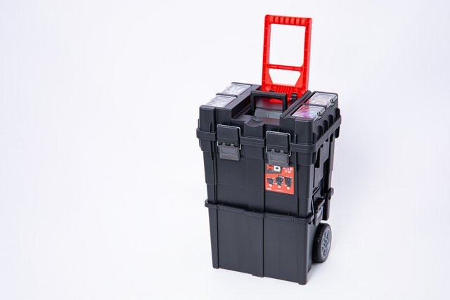 PATROL Wheelbox HD Compact Logic Werkzeugbox in Schwarz-Rot - Bild 1