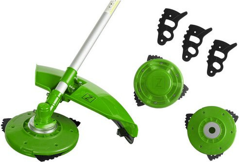 Zipper Motorsensen-Aufsatz ZI-BR3 aus Metall in Grün für Akku, Benzin, Diesel, Elektro und Hybrid Rasentrimmer mit einer Schnittbreite von max. 25 cm - Bild 3